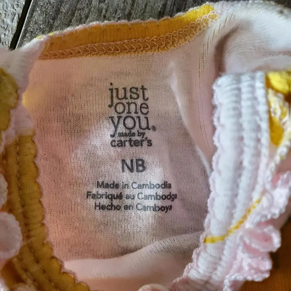 Just One You Made By Carter's Lemon Newborn Baby Bundle Size NB & 3M - Picture 6 of 11